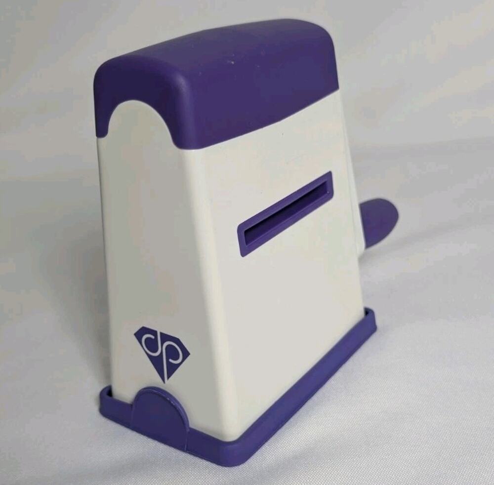 Diamond Press Mini Die-Cutting & Embossing Machine Purple White Stamp Crafts